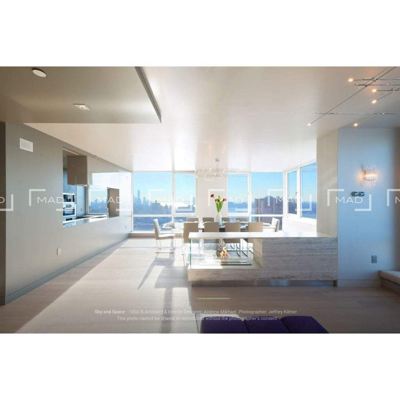 EcoSmart Fire 36" XL900 Stainless Steel Ethanol Burner with Flame Control by MAD Design Group