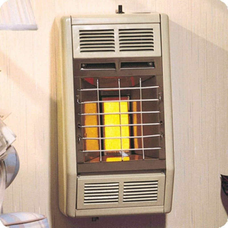 White 10,000 BTU Vent-Free Infrared Heater | Empire 12" Hydraulic Thermostat