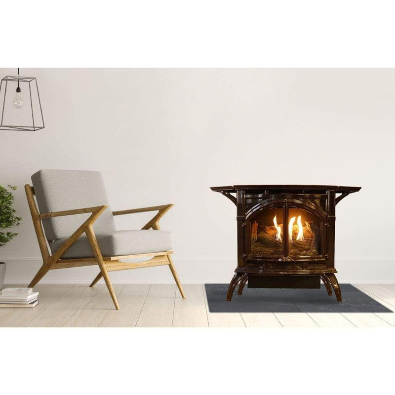 Empire Spirit 22" Mahogany Vent-Free Natural Gas Cast Iron Stove with Intermittent Pilot Control