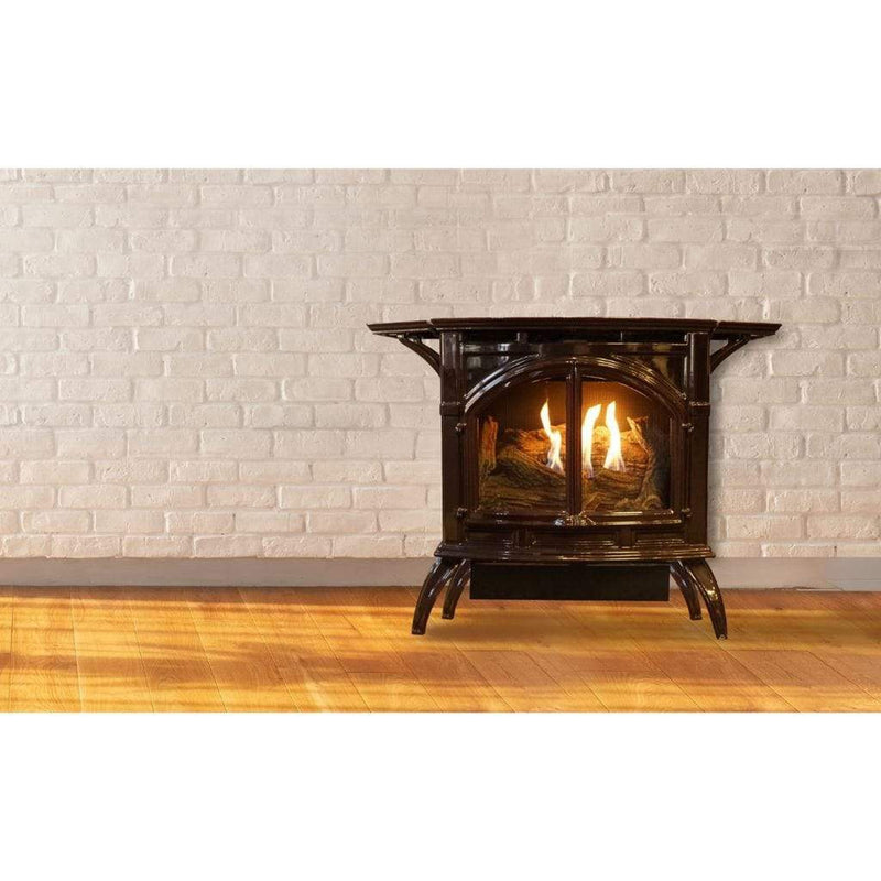 Empire Spirit 22" Mahogany Vent-Free Natural Gas Cast Iron Stove with Intermittent Pilot Control