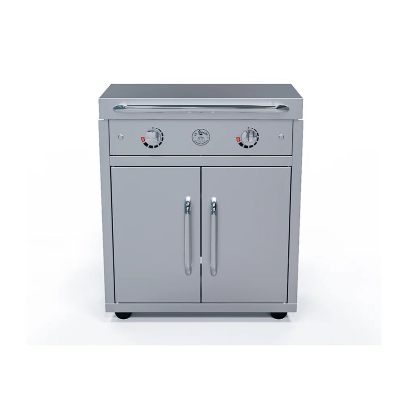 Le Griddle Portable Stainless Cart with Side Shelves for Griddle