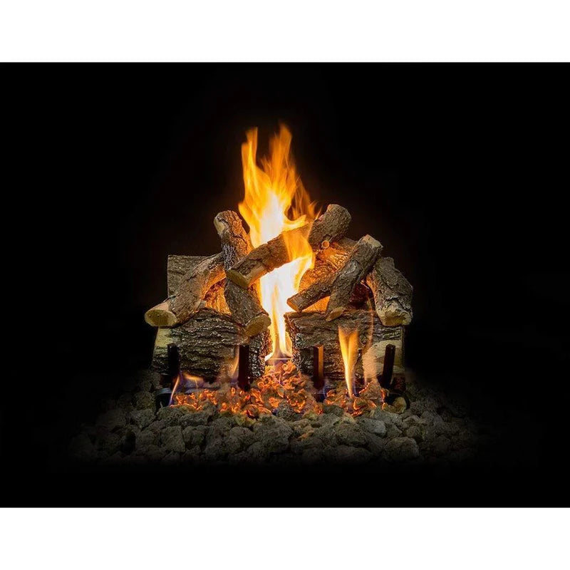 Grand Canyon Gas Logs - Arizona Weathered Oak Charred See Through 