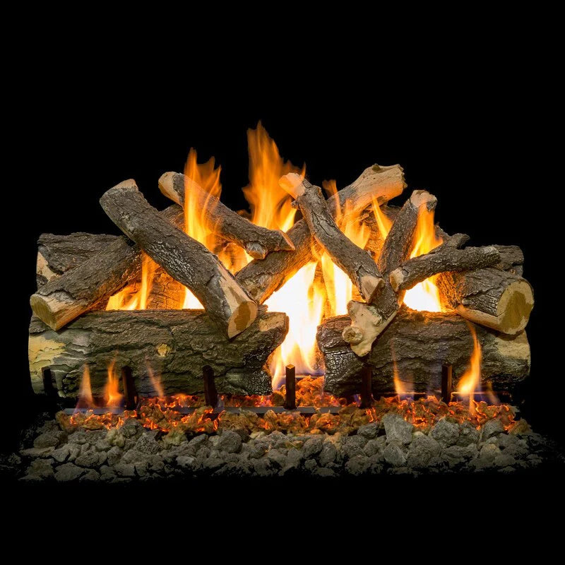 Grand Canyon Gas Logs - Arizona Weathered Oak Charred See Through 