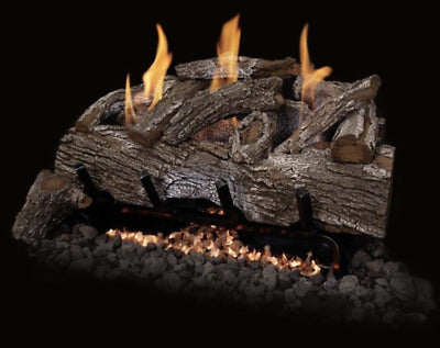 Grand Canyon Red Oak Vent Free Gas Logs - Authentic Hearth Elegance