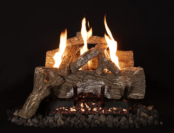 Grand Canyon Red Oak Vent Free Gas Logs - Authentic Hearth Elegance