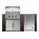 Haven Outdoor 72" Modular Kitchen Island with Coyote 30" Grill & Built-In Refrigerator