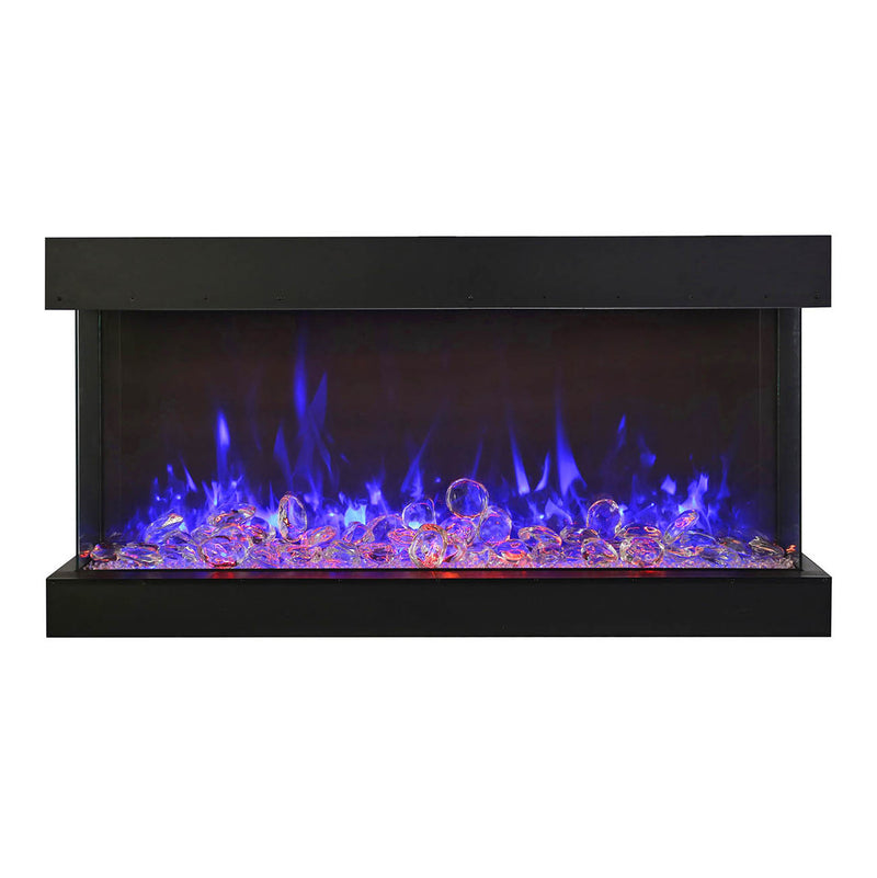 Amantii Tru-View XL XT 88 Inch Indoor Outdoor 3 Sided Electric Fireplace