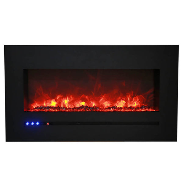 Sierra Flame 48 Inch Linear Wall Mount Electric Fireplace WM-FML-60-6623-STL