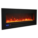 Sierra Flame 88 Inch Linear Wall Mount Electric Fireplace WM-FML-88-9623-STL