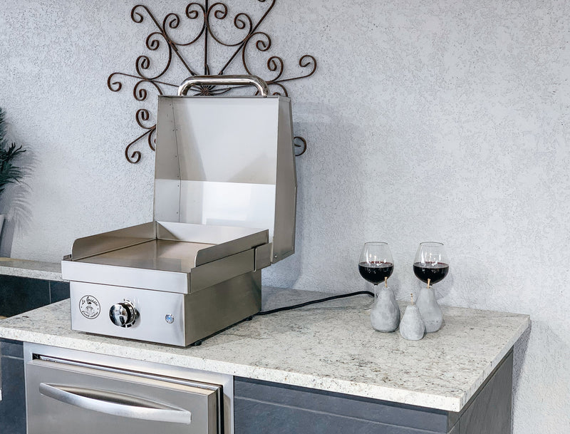 Le Griddle 16" Electric Griddle – Dual Plate Cast Iron & Stainless Steel Cooking Surface