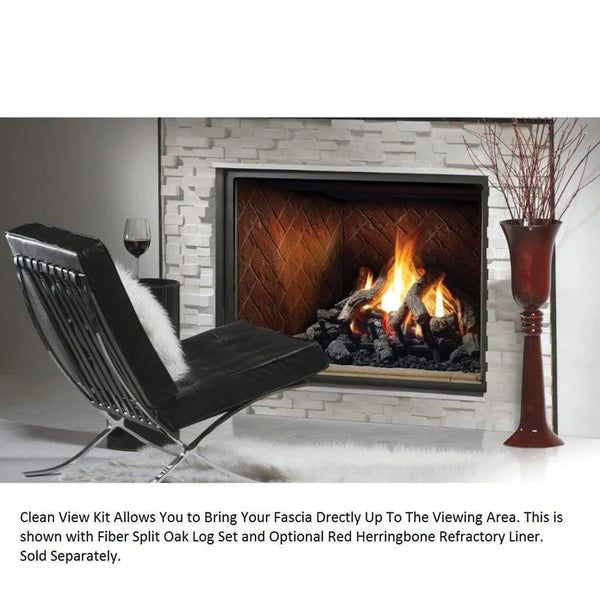 Kingsman - Designer Clean View Circulating Kit For Zero Clearance Direct Vent Gas Fireplaces