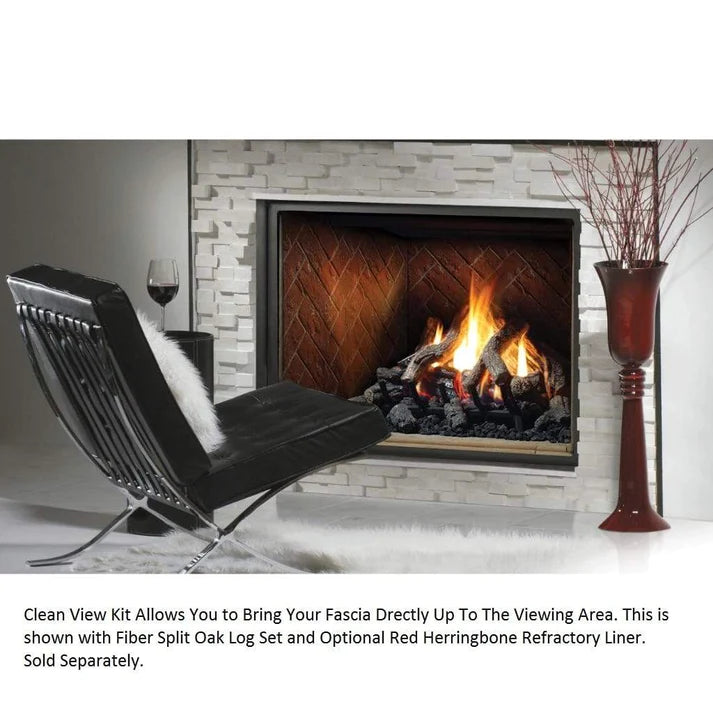 Kingsman - Designer Clean View Circulating Kit For Zero Clearance Direct Vent Gas Fireplaces