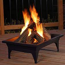 Kingsman - FP2785LP-FL Outdoor Rectangular Fire Pit 27"