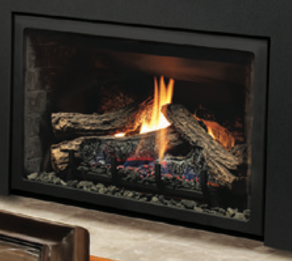 Kingsman - Wide Clean View Front in Black for IDV26 Series Fireplace Inserts