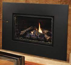 Kingsman - Wide Clean View Picture Frame Front in Black for IDV26 Series Fireplace Inserts