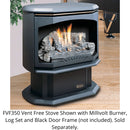 Kingsman 28 Inch Freestanding Vent Free Gas Stove