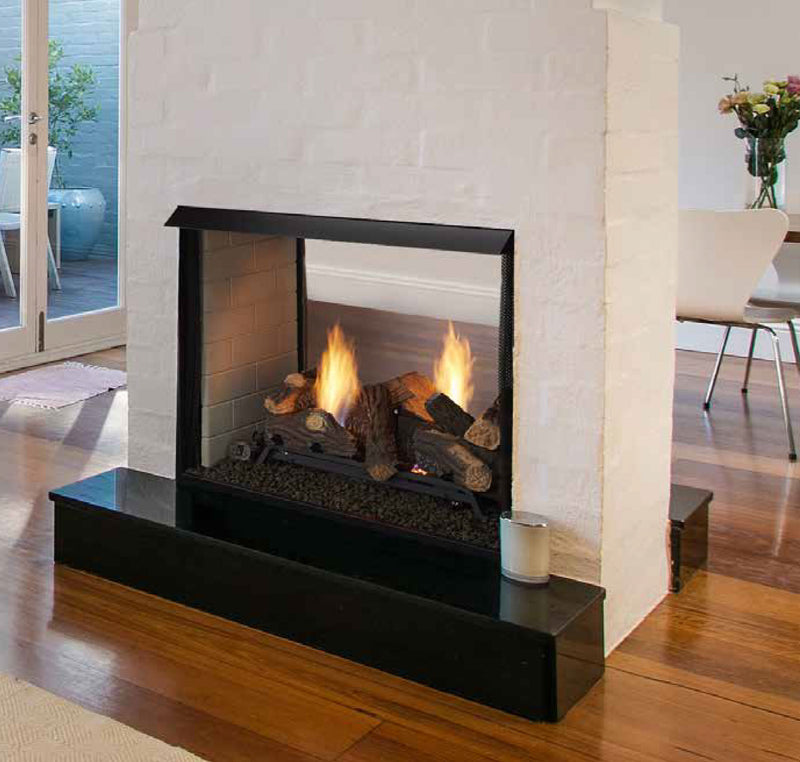 Monessen - 36" Lo-Rider See Through Clean Face Vent Free Firebox with Traditional Refractory Firebrick