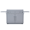 Le Griddle The Big Texan 41” Freestanding Gas Griddle with Cart, 3 Burners, Dual Plate Surface & Fold-Down Side Shelves