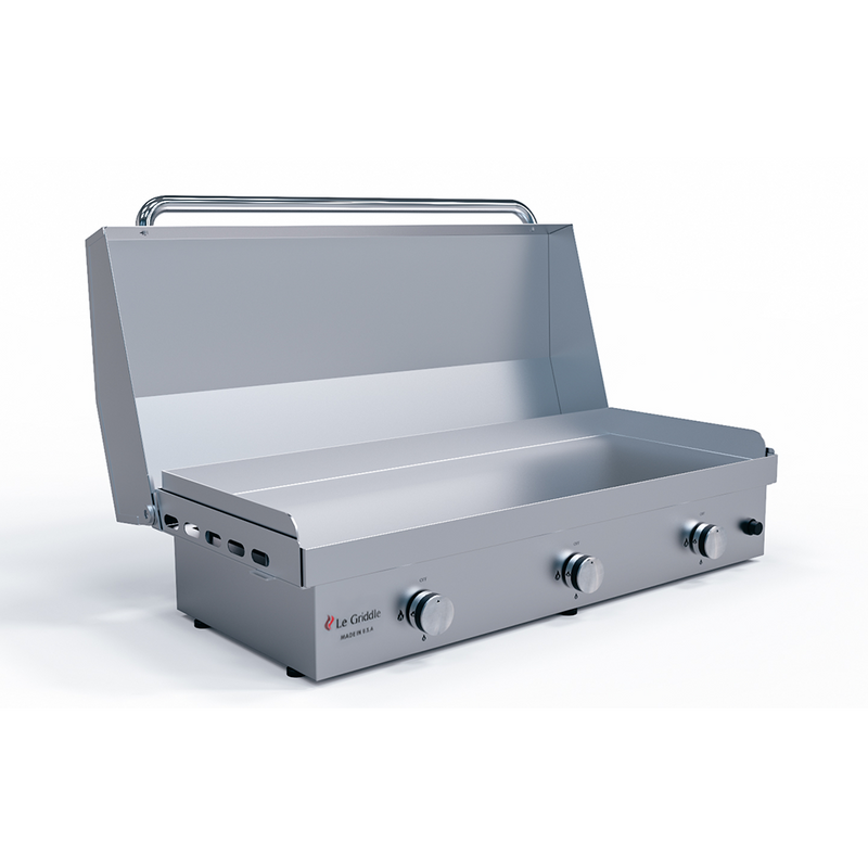 Le Griddle The Big Texan 41” Natural Gas Griddle with Lid and Even Heat Distribution System