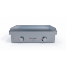 Le Griddle The Ranch Hand 29” Electric Griddle with Cart, Fold-Down Shelves, and Stainless Steel Body