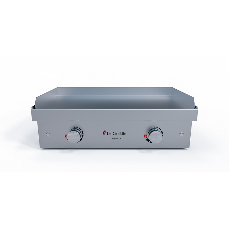 Le Griddle The Ranch Hand 29” Electric Griddle with Cart, Fold-Down Shelves, and Stainless Steel Body