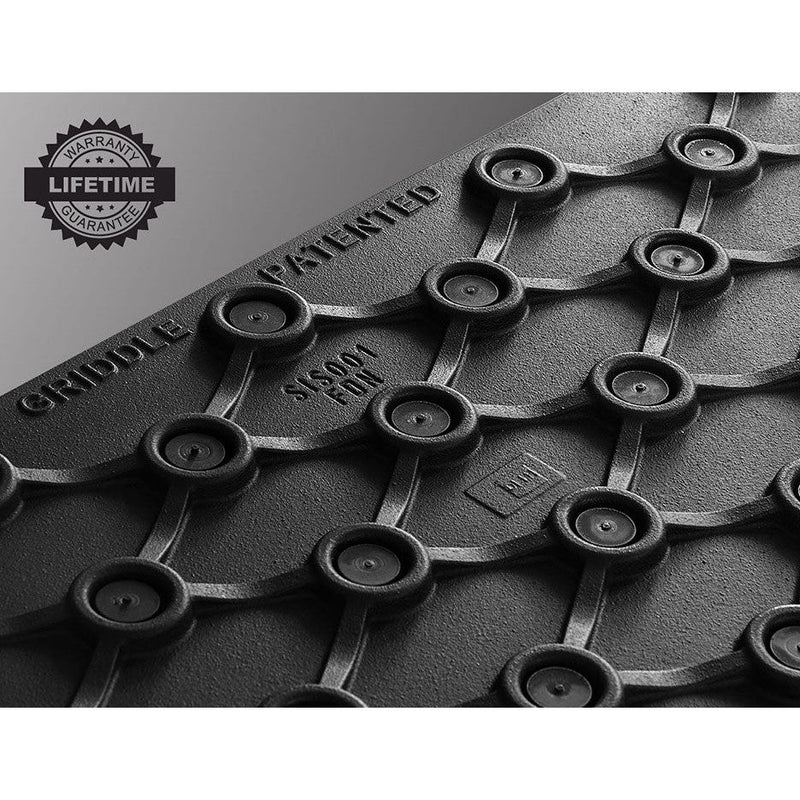 Le Griddle The Ranch Hand 29” Gas Griddle with Cart, Side Shelves, and Stainless Steel Construction