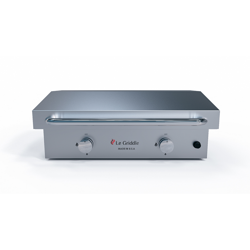 Le Griddle The Ranch Hand 29” Stainless Steel Gas Griddle with Lid for High-Capacity Outdoor Cooking