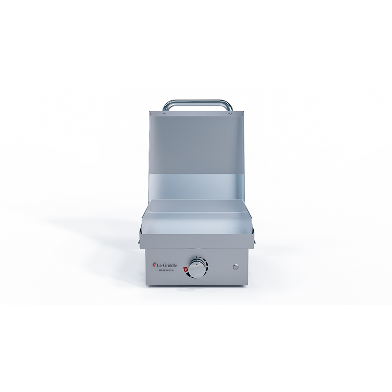 Le Griddle Wee 16” Electric Stainless Steel Griddle with Lid for Indoor or Outdoor Use