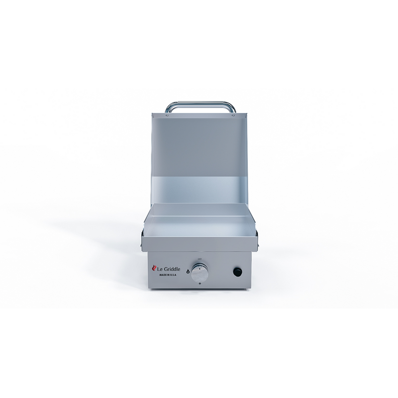 Le Griddle Wee 16” Stainless Steel Gas Griddle with Dual Plate Cooking Surface and Lid