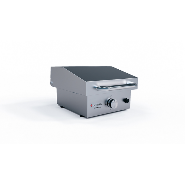 Le Griddle Wee 16” Stainless Steel Gas Griddle with Dual Plate Cooking Surface and Lid