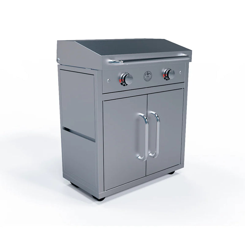 Le Griddle Portable Stainless Cart with Side Shelves for Griddle