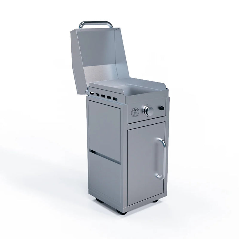 Le Griddle Portable Cart for Wee Griddles – Heavy-Duty 304 Stainless Steel Freestanding Base
