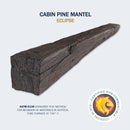 Lexington Hearth Cabin Pine 60" Hand-Painted Non-Combustible Eclipse Mantel Shelf Kit