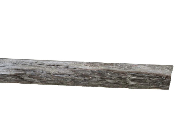 Lexington Hearth Cabin Pine 60" Hand-Painted Non-Combustible Weathered Gray Mantel Shelf Kit