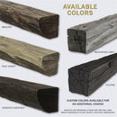 Lexington Hearth Cabin Pine 60" Hand-Painted Non-Combustible Weathered Gray Mantel Shelf Kit