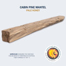 Lexington Hearth Cabin Pine 72" Handcrafted Non-Combustible Pale Honey Mantel Shelf Kit