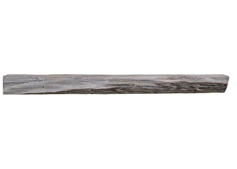 Lexington Hearth Cabin Pine 72" Hand-Painted Non-Combustible Weathered Gray Mantel Shelf Kit
