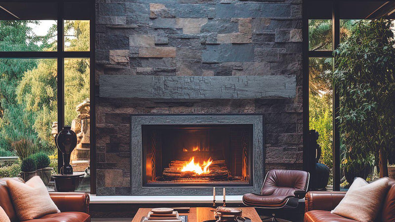 Lexington Hearth Farmhouse 84" Hand-Painted Non-Combustible Eclipse Mantel Shelf Kit