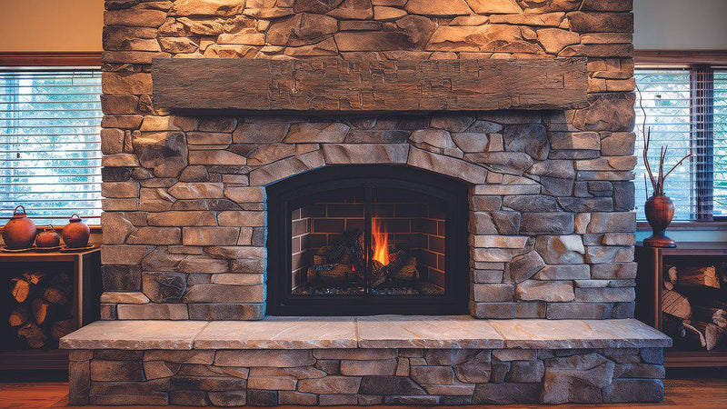 Lexington Hearth Farmhouse 84" Hand-Painted Non-Combustible Maduro Mantel Shelf Kit