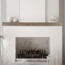 Lexington Hearth Flat Sawn Beam 60" Hand-Painted Non-Combustible Pale Honey Mantel Shelf Kit