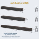 Lexington Hearth Flat Sawn Beam 72" Handcrafted Non-Combustible Eclipse Mantel Shelf Kit