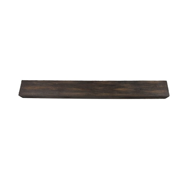 Lexington Hearth Flat Sawn Beam 72" Handcrafted Non-Combustible Maduro Mantel Shelf Kit