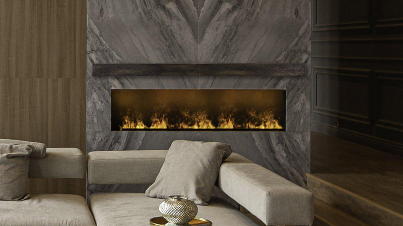 Lexington Hearth Flat Sawn Beam 72" Handcrafted Non-Combustible Maduro Mantel Shelf Kit