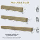 Lexington Hearth Grist Mill 60" Handcrafted Non-Combustible Maduro Mantel Shelf Kit