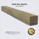 Lexington Hearth Grist Mill 60" Handcrafted Non-Combustible Pale Honey Mantel Shelf Kit