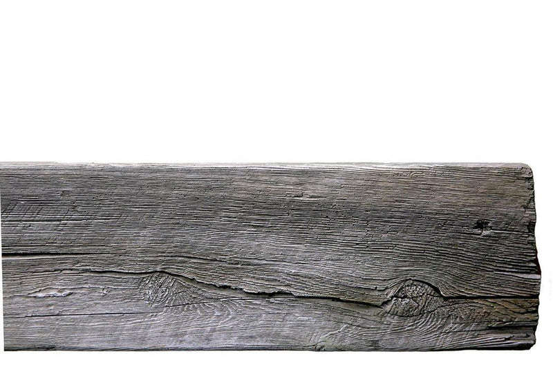 Lexington Hearth Grist Mill 60" Hand-Painted Non-Combustible Weathered Gray Mantel Shelf Kit