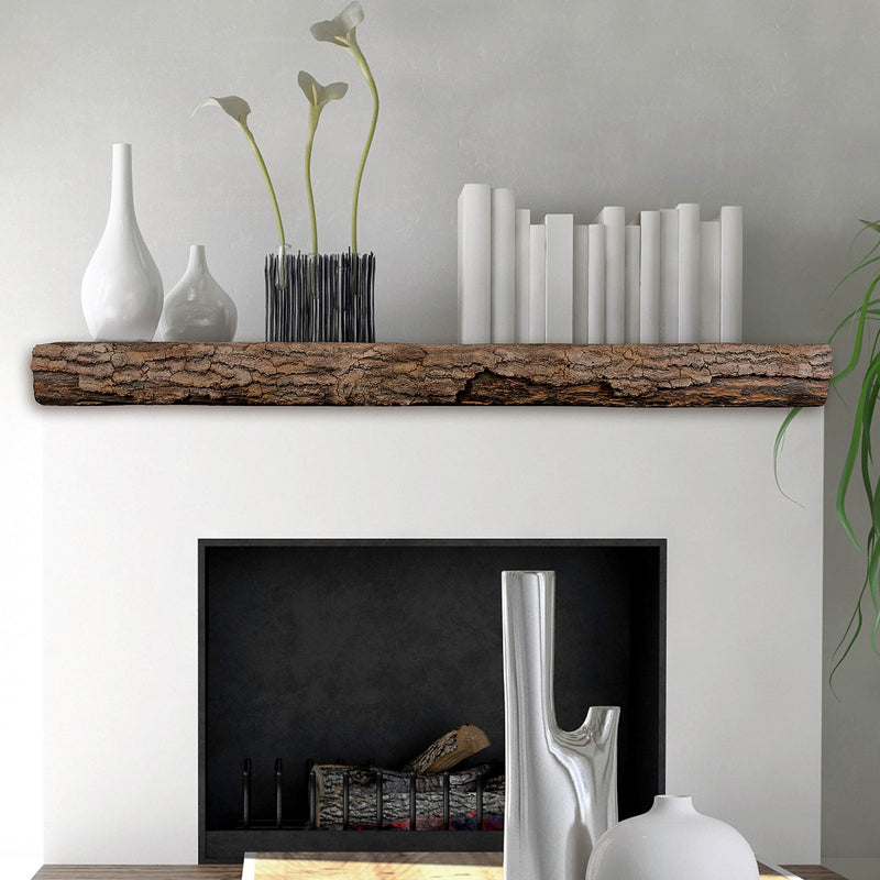 Lexington Hearth Half-Round Sleeper 60" Handcrafted Non-Combustible Maduro Mantel Shelf Kit