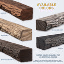 Lexington Hearth Half-Round Sleeper 72" Hand-Painted Non-Combustible Roasted Chestnut Mantel Shelf Kit