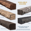 Lexington Hearth Half-Round Sleeper 60" Handcrafted Non-Combustible Weathered Gray Mantel Shelf Kit