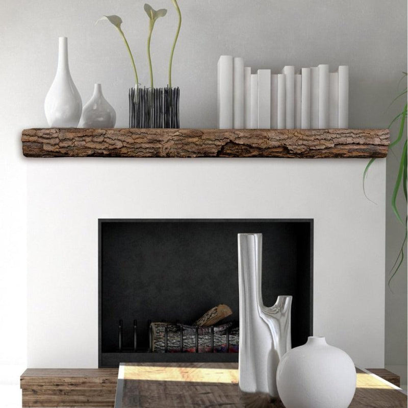 Lexington Hearth Half-Round Sleeper 72" Handcrafted Non-Combustible Maduro Mantel Shelf Kit